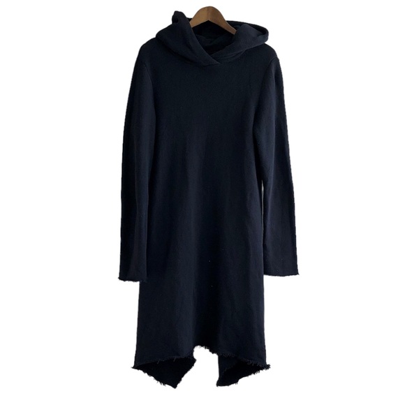 Veronique Miljkovitch Dresses & Skirts - Veronique Miljkovitch Oversized Hooded Wide Long Sleeve Flowy Mini Dress Black